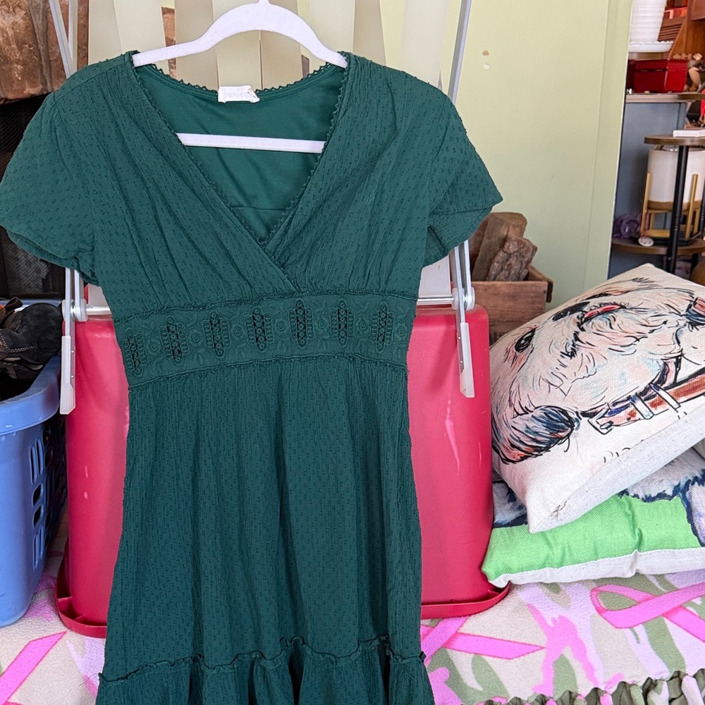 Altar'd State Teal Midi Dress